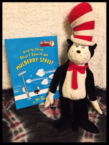 Kohl’s Cares For Kids Cat In The Hat 22” Plush & Mulberry Street HC Book Set