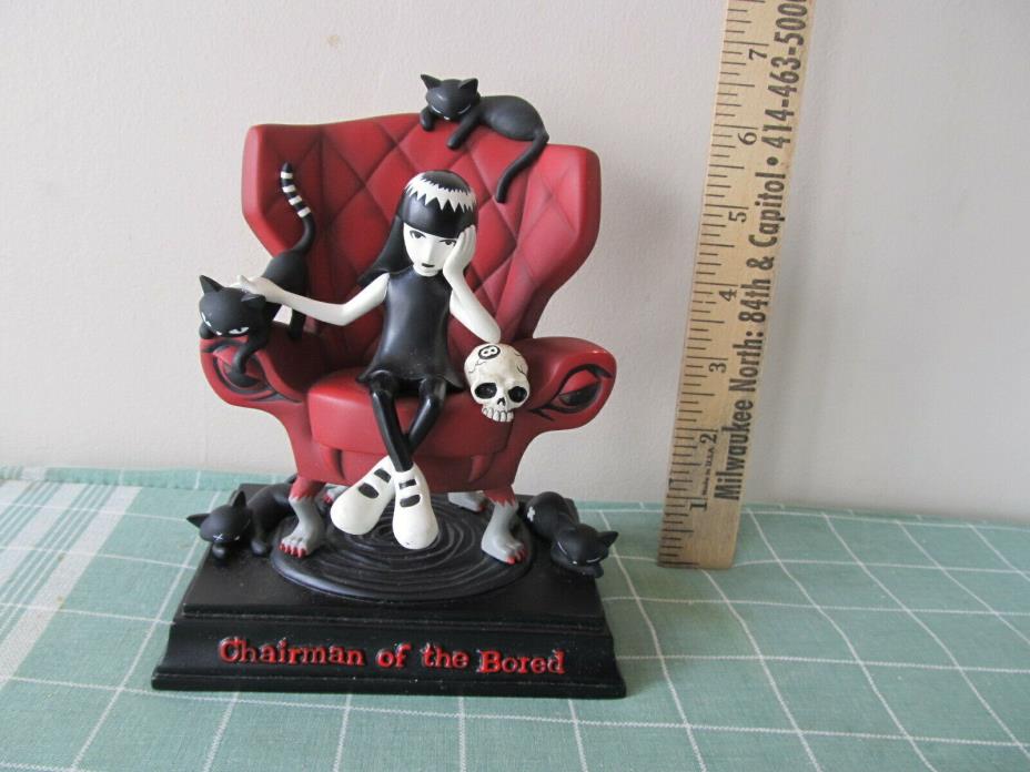 Emily the Strange Limited Edition Maquette Statuette Chairman of the Board NICE