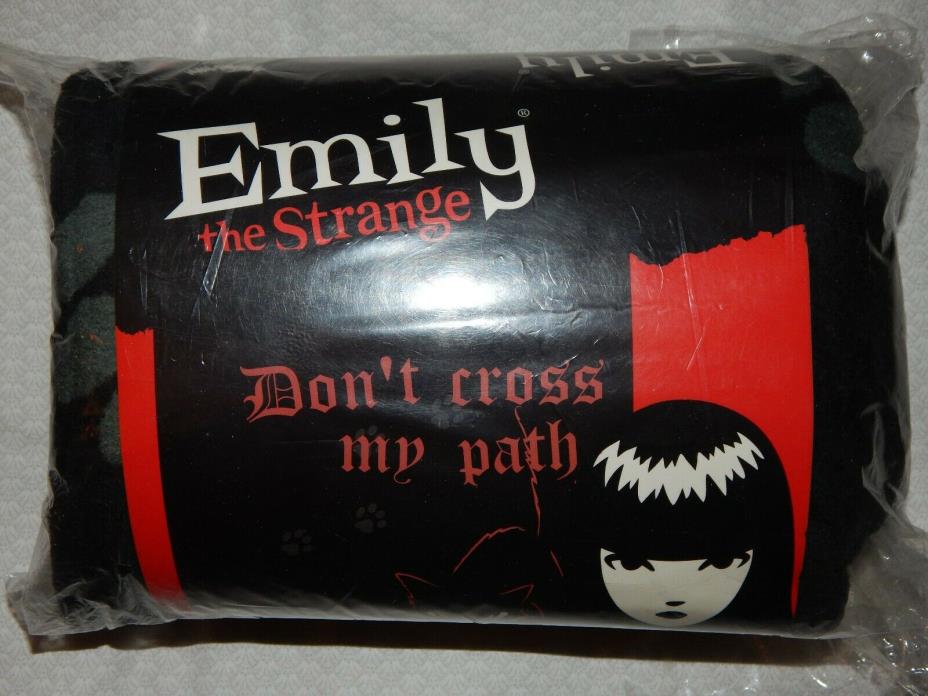 Emily The Strange - Don't Cross My Path - Soft Micro Raschel Throw - 2005