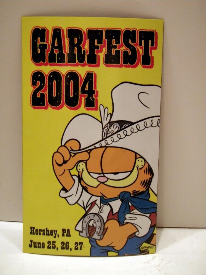 Garfield Garfest 2004 6in Magnet Hershey PA