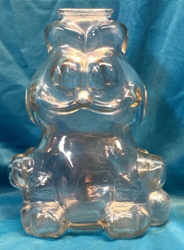 Garfield Clear Glass Piggy  Bank