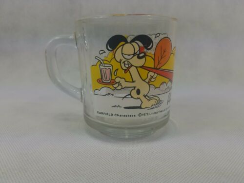 Garfield Characters 1978 Glass coffee Cup Mug from McDonald's collectible