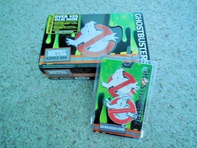 Ghost Busters 1GB USB Eraser Combo & Metal Supply Box, Both NWT, Licensed