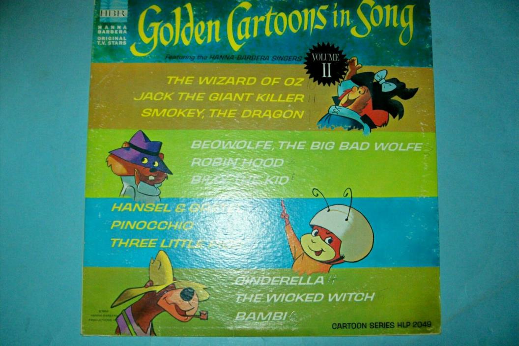 1966 Record-Golden Cartoons in Song II  Atom Ant, Secret Squirrel  Free Shipping