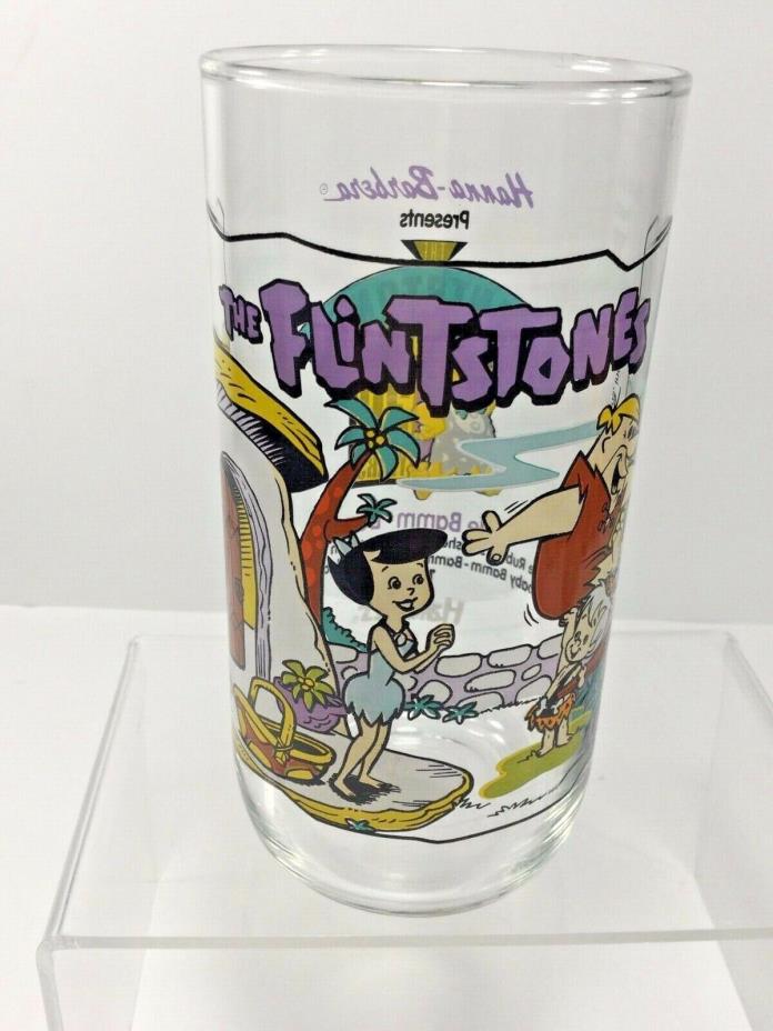Vintage,1991 Hardee's The Flintstones,1964 Little Bam Bam Promotinal 16 oz Glass