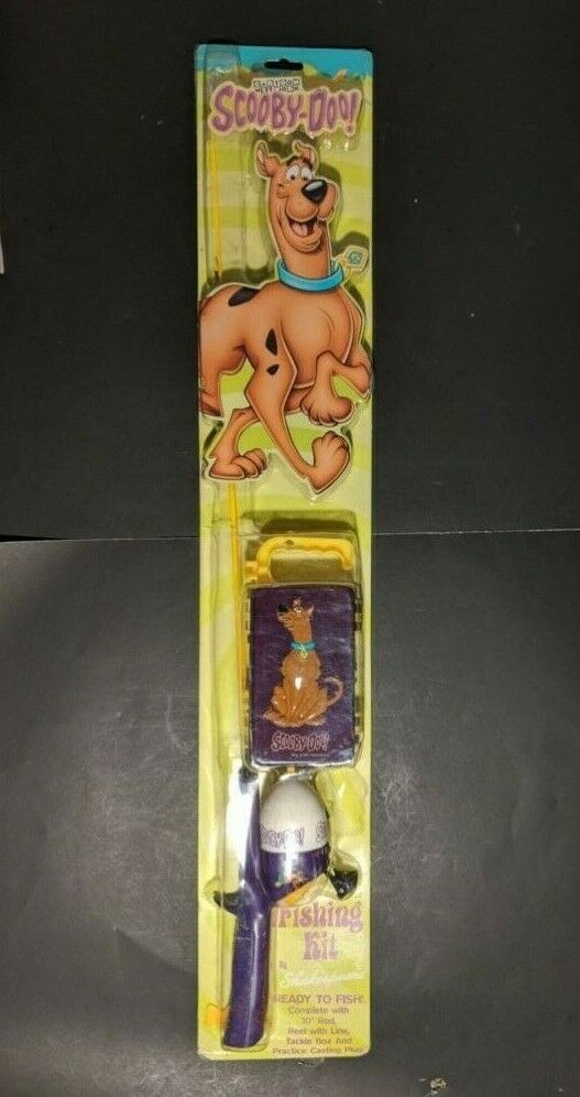 *NEW-RARE* Scooby Doo Shakespeare Kids Fishing Kit Pole Rod Tackle