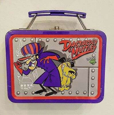 Dastardly & Muttley Mini Lunchbox Wacky Races Metal Tin Box 1999 Cartoon Network