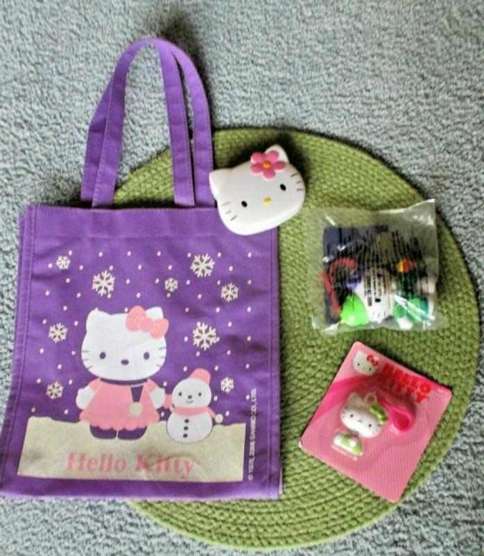 Hello Kitty Collectibles Reusable Bag 2 Clip-Ons #2 Picnic McDonald Vintage Case