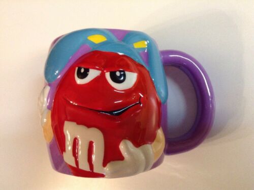 Red M & M with Easter Bunny Ears On Purple Cup