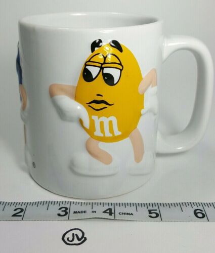 M&M 3D 16 oz Coffee Tea Mug Mars Inc. Cyrk Red Blue Yellow Collection candy cafe