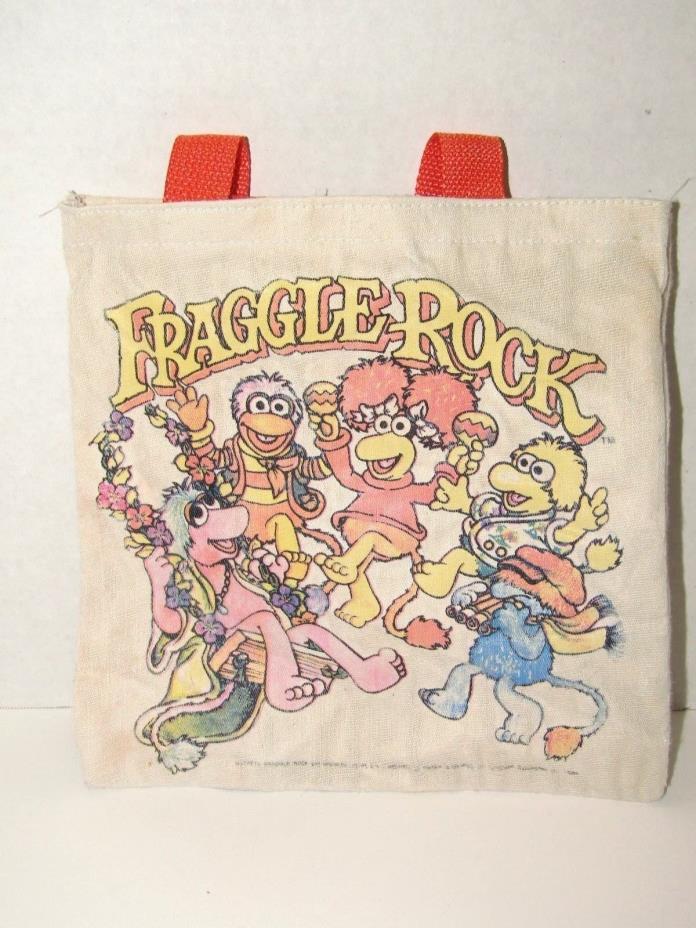 Vintage Fraggle Rock Canvas Tote Bag Henson Muppets 1985
