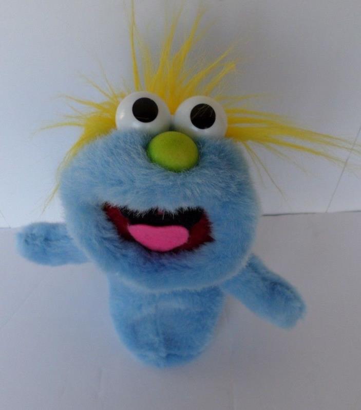 Vtg Jim Henson GO TO BED FRED Hand Puppet Muppets Plush Blue Monster Workman