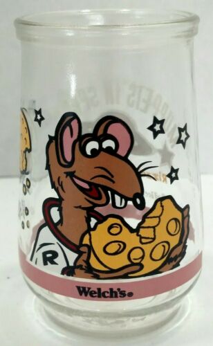 Vintage Muppets In Space Welch's Jelly Glass Rizzo's Lunar Lunch T58