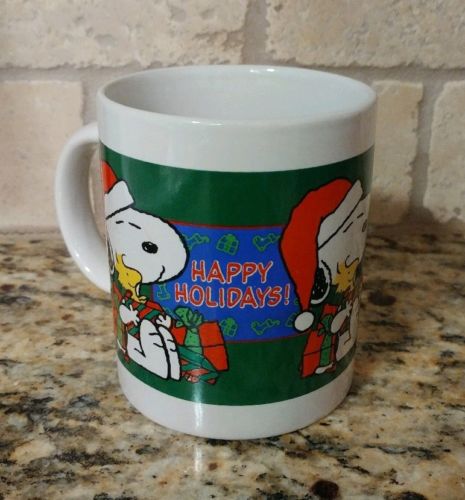 Peanuts Snoopy Happy Holidays Coffee Mug Seasons Greetings