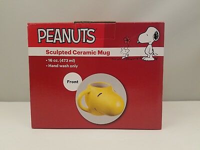 Peanuts Sculpted Ceramic Mug by VANDOR | WOODSTOCK | 16 Ounces | Item # 54934