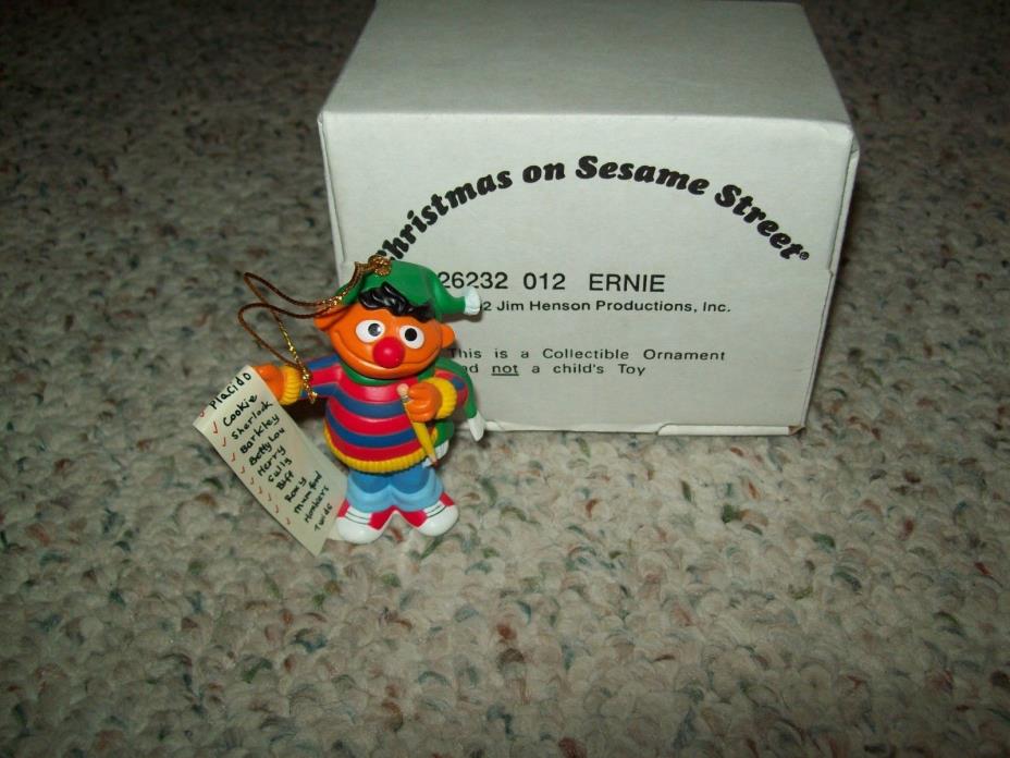 THE JIM HENSON INC 1992 ERNIE  # 26232 012 ORNAMENT