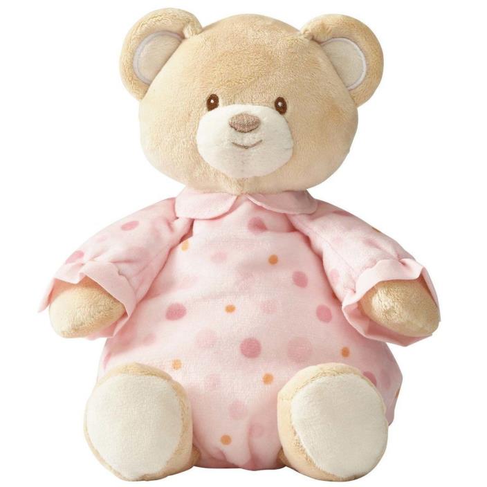 Baby Girl Plush Pajama Bear, Pink, 10