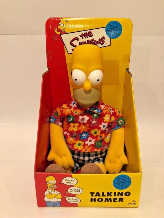 Vintage 1997 Vivid Imaginations The Simpsons Talking Homer