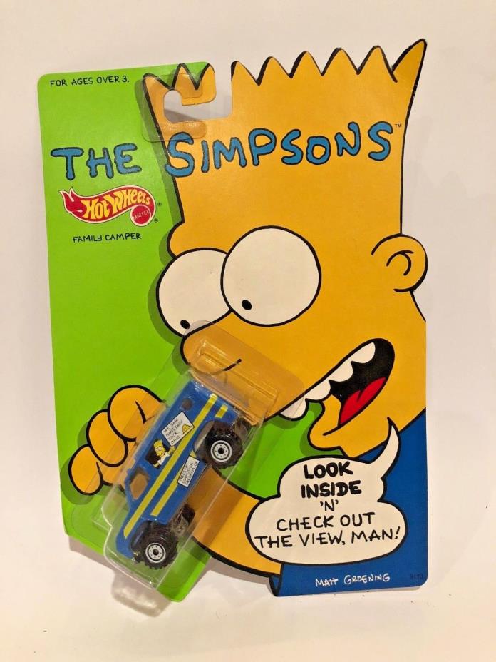 The Simpsons HotWheels Family Camper Van Mattel 1990