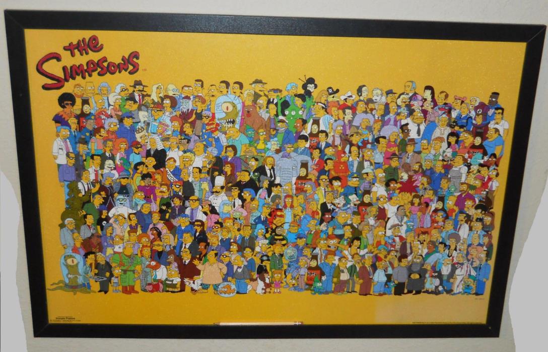 Rare Scorpio Posters “The Simpsons” 521 Charters Poster Printed on Hard Board