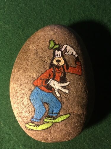 Hand painted rock  GOOFY