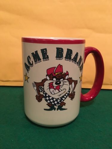 ACME Tazmanian Devil 1992 Warner Bros Texas Taz Mug