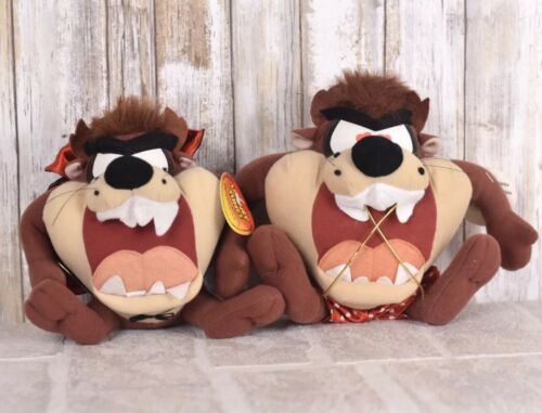 Looney Tunes Russell Stover Candies Taz Plush VTG 90's Lot Of 2