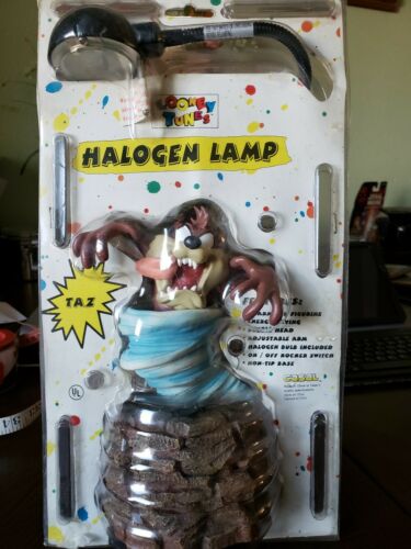 Looney Tunes Taz Bobble Head Halogen Desk Lamp Light 12