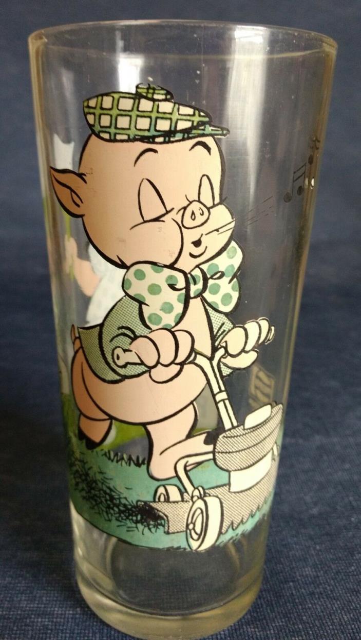 Pepsi Collector Series ~ 1976 ~ “Petunia and Porky” ~ DRINKING GLASS / TUMBLER