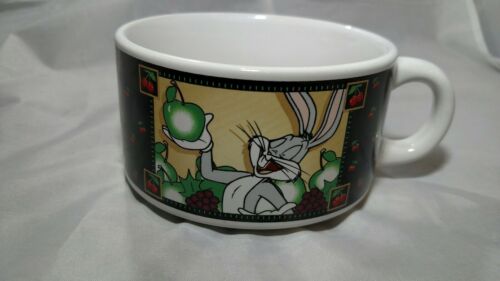 Looney Tunes SOUP Coffee Mug Home-made Specialties Bugs Bunny Sylvestor Tweety