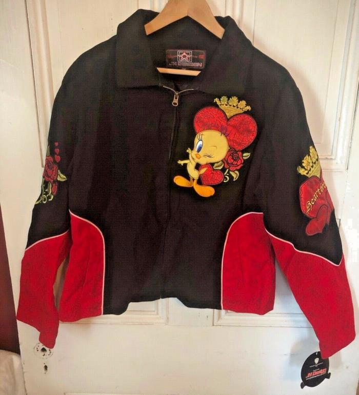 JH Design Tweety Bird Heart Breaker Looney Tunes Jacket NWT Coat Womens 2X