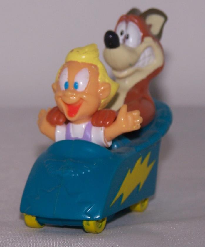 Vintage Animaniacs 1993 Warner Bros McDonalds Mindy & Button Wild Ride Coaster