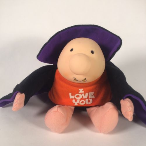 Ziggy Halloween Dracula Vampire I Love You American Greetings 1993 Plush Doll A5