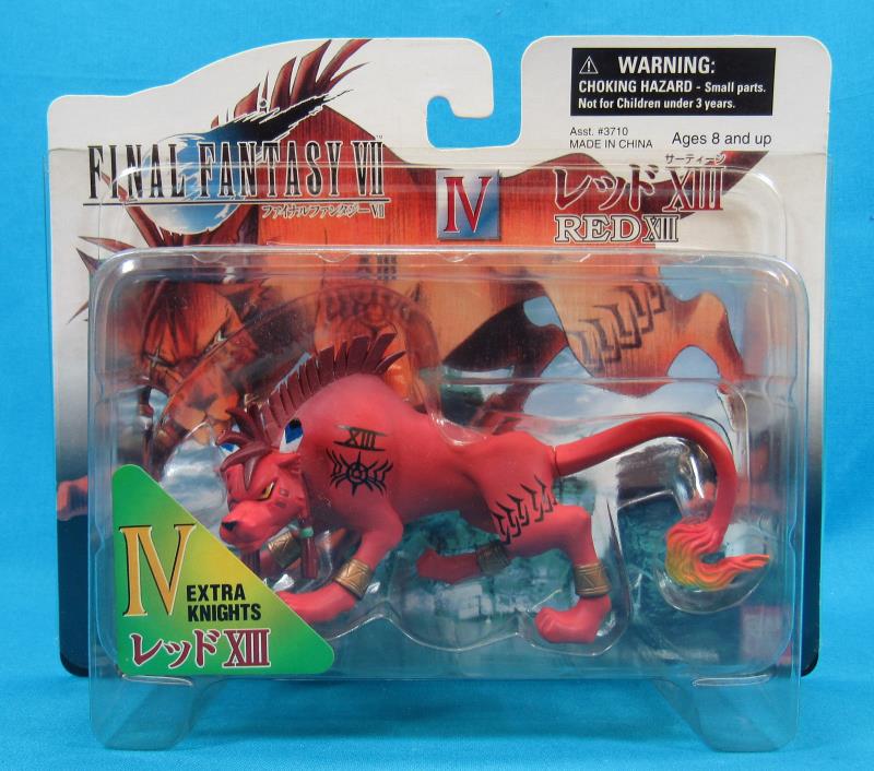Final Fantasy VII Extra Knights Red XIII (13) Figure 1997 Bandai New on Card