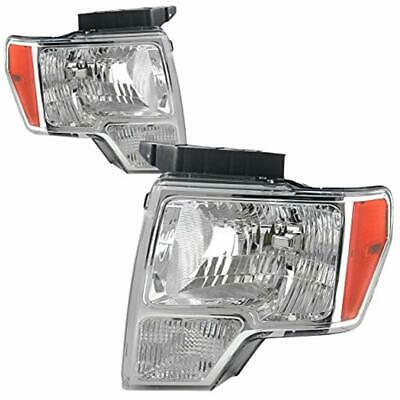 DNA Motoring HL-OH-F1509-CH-AM Headlight Assembly, Driver & Passenger Side