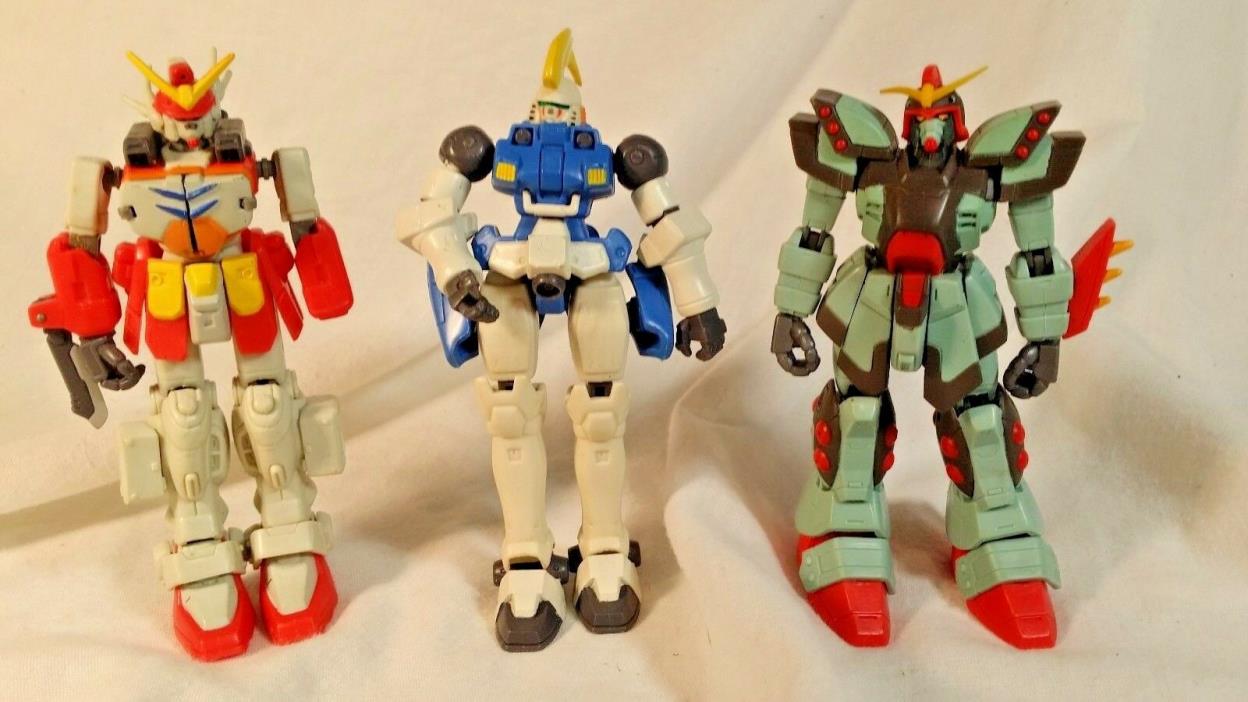Lot of (3) Vintage Gundam sasa sasb Bandai Action Figures 1999-2000's Parts