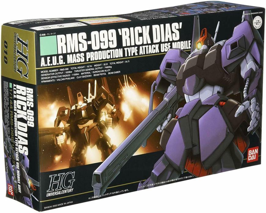 Gundam HGUC 1/144 RMS-099 Rick Dias Mobile Suit Z Gundam