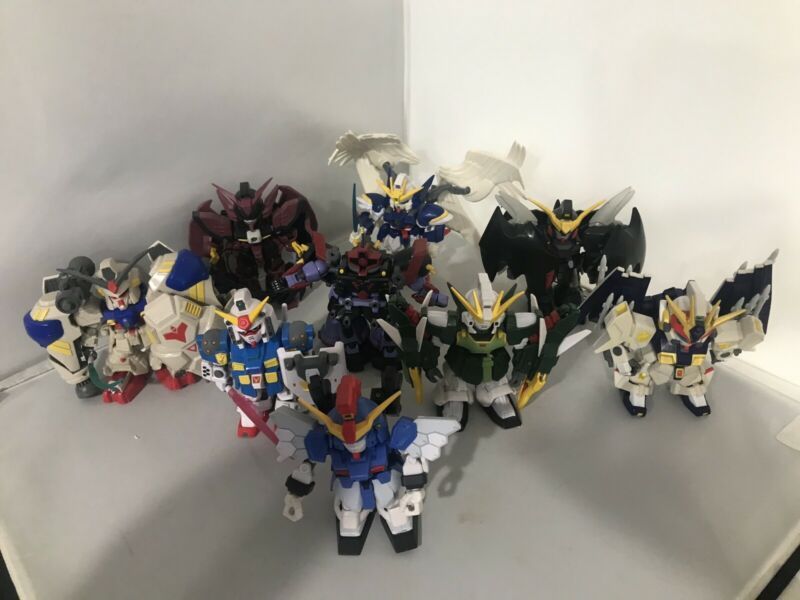Lot of (10) SD Gundam Action Figures