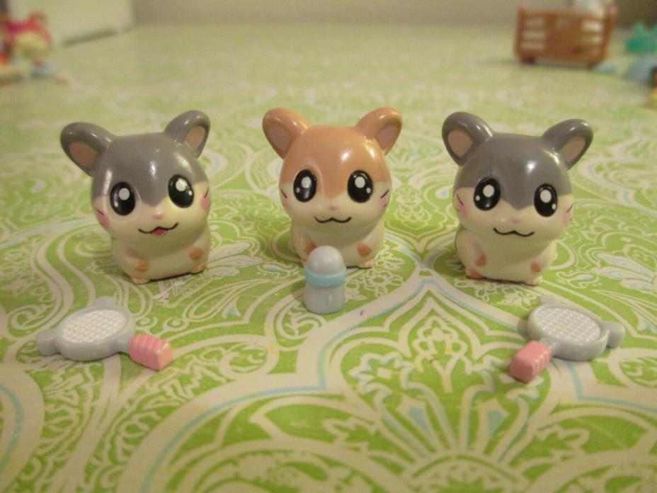 RARE Hamtaro Japanese Tottoko Hamutaro Figures 