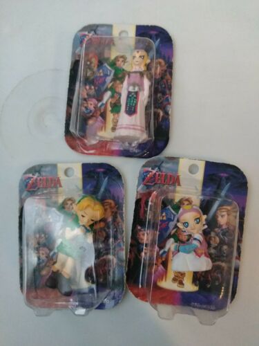 3 Legend of Zelda Ocarina of Time  Link ,  zelda Tomy Mini Figures Nintendo Rare