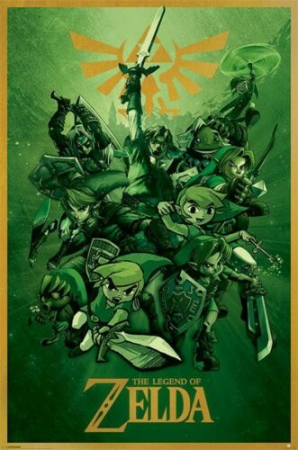 3 Legend Of Zelda Posters. Lot of 3 different ones.
