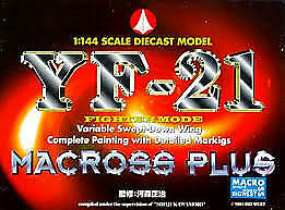 Macross Plus Doyusha Chogokin 1:144 Diecast Model YF-21 Fighter