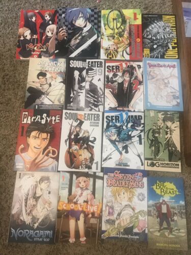 Anime Lot DVDs, Figures, Plushes And Manga