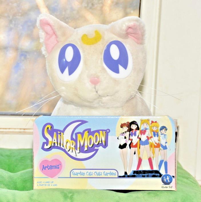Sailor Moon Artemis stuffed toy plush doll white cat 2001 Guardian Cat Plush Cat