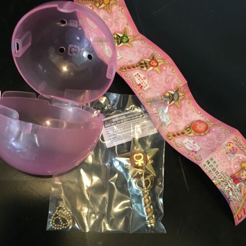 Bandai Sailor Moon Prism Crystal Makeup Stick Wand Keychain Venus Gachapon Orang