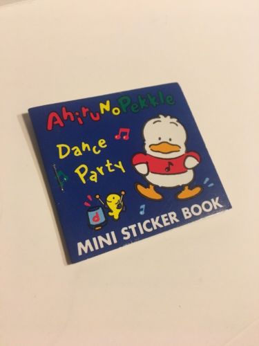 RARE Vintage Sanrio Pekkle Duck Mini Sticker Book 1995 NEW Perfect Stickers