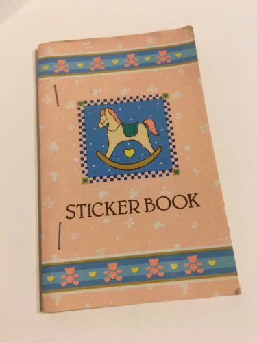 RARE Vintage Sanrio 89s Rocking Horse Mini Sticker Book 1987 Stickers Stationery