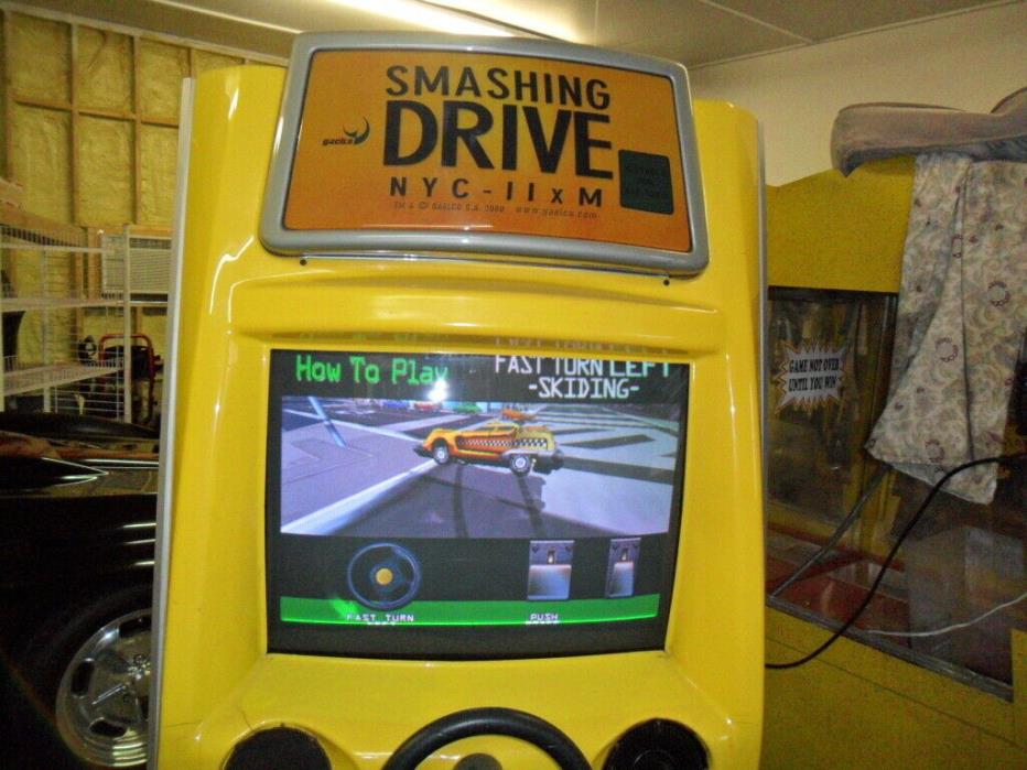 NAMCO SMASHING DRIVE ARCADE PCB AND MANUAL