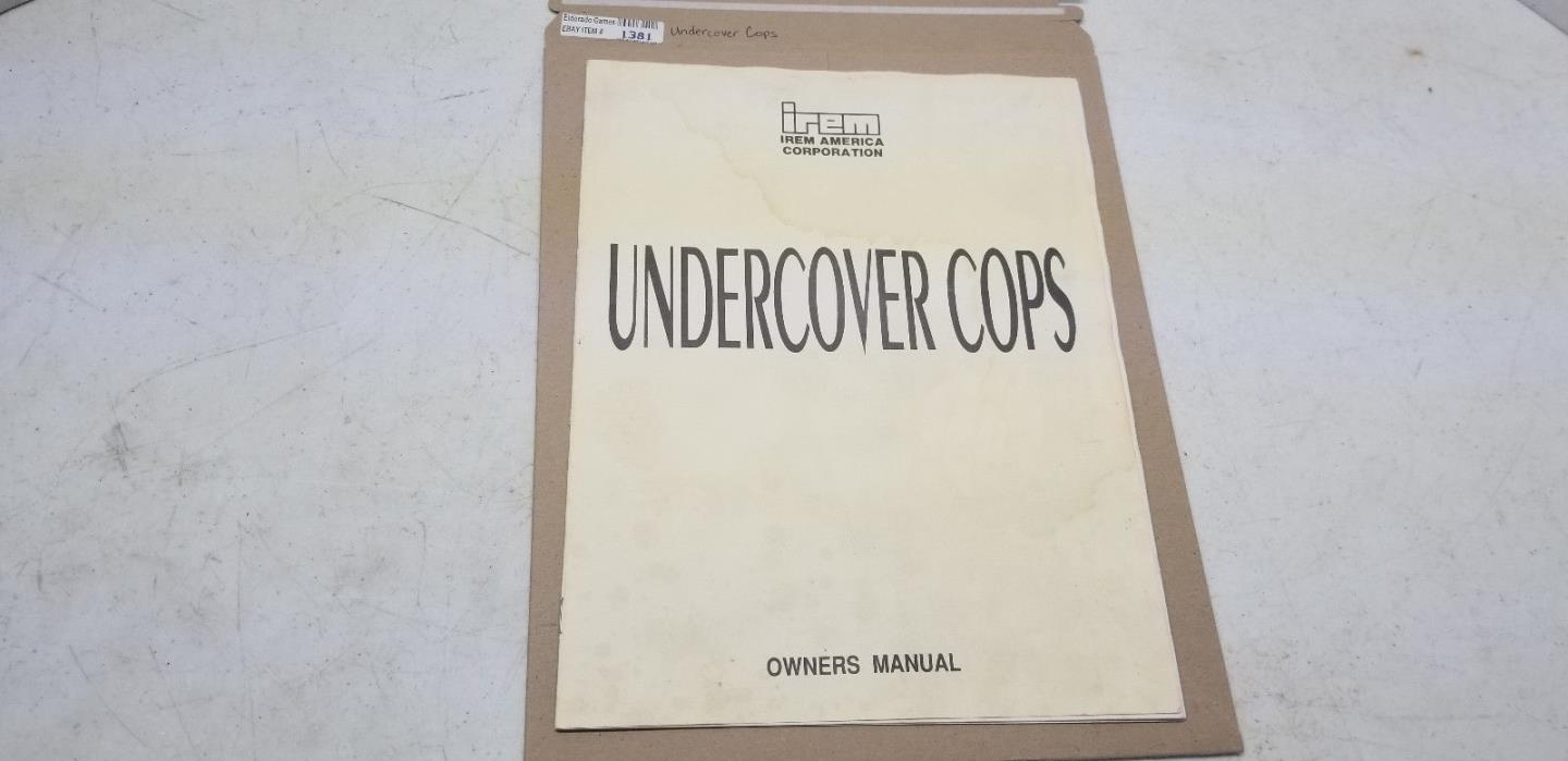 Undercover Cops Irem Manual #1381