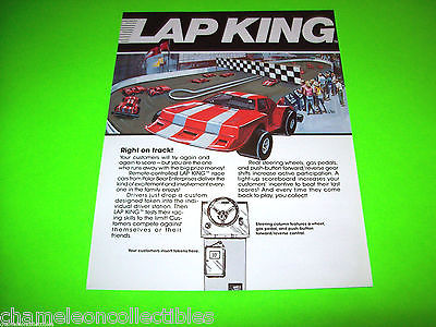 LAP KING By POLAR BEAR ENT. 1981 ORIGINAL REMOTE CONTROL RACING CAR SALES FLYER